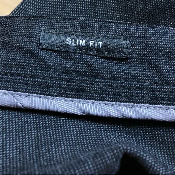 NWT Kenneth Cole Black Slim Fit 5Pocket Tech Pant Size 32X30.